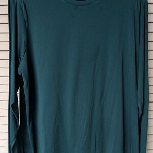 Lands' End Men's Long-Sleeve Crew in Deep Teal